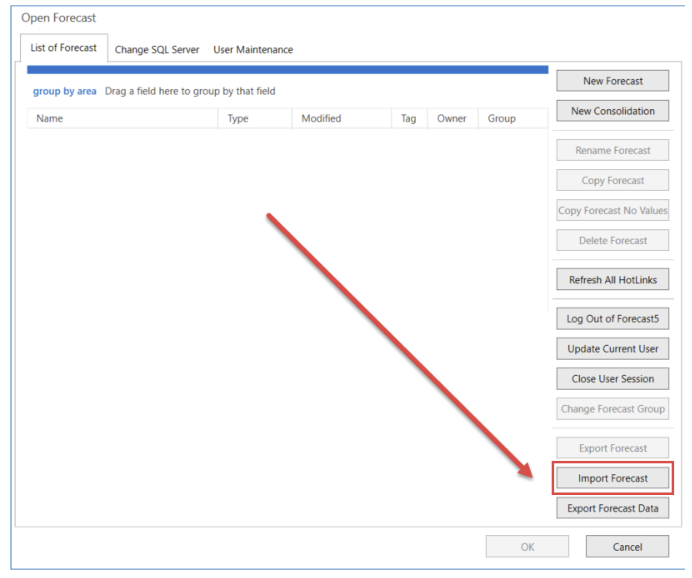 screenshot of Forecast 5